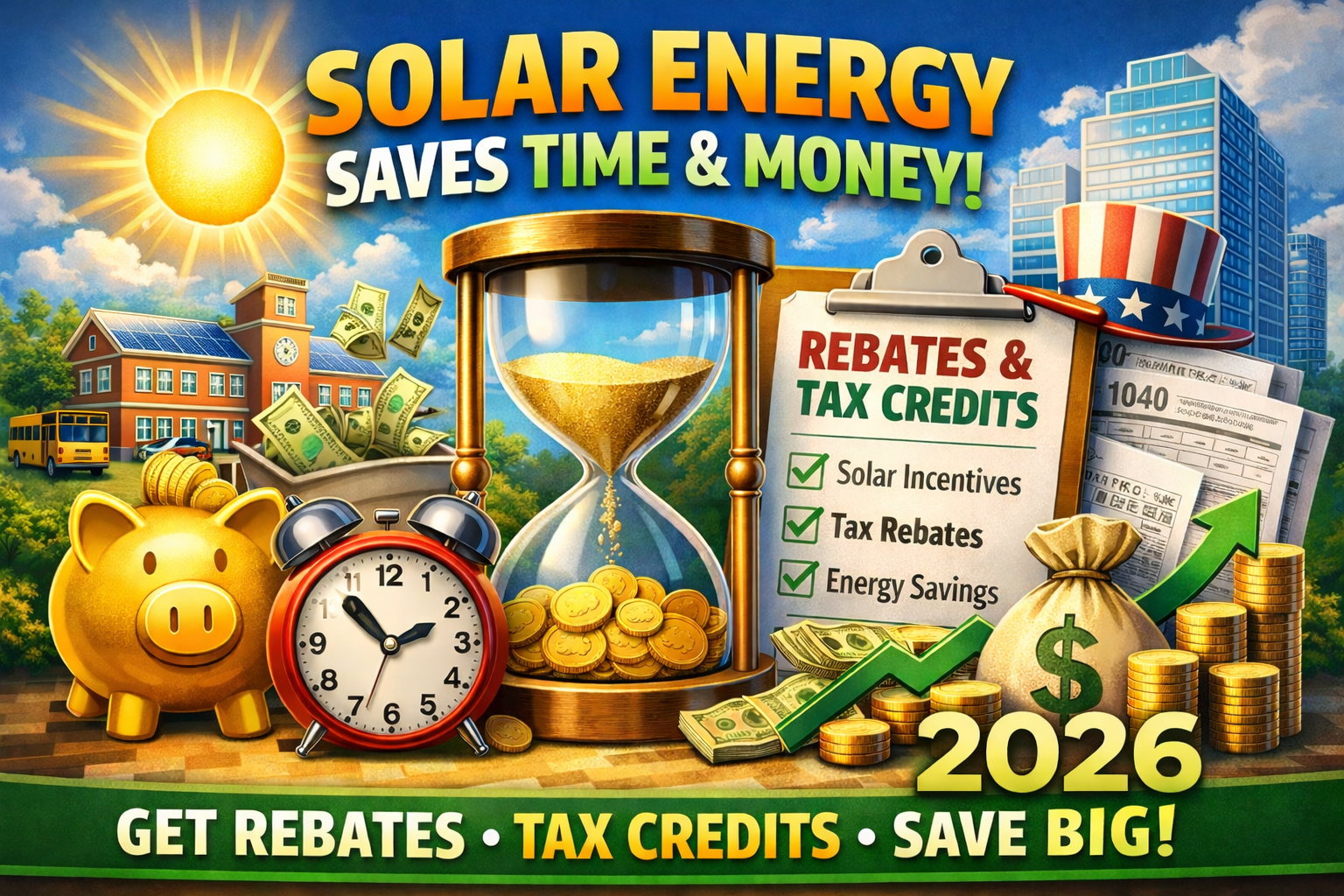 National Solar Energy - Save Time and Money with all the rebates, incentives and tax credits